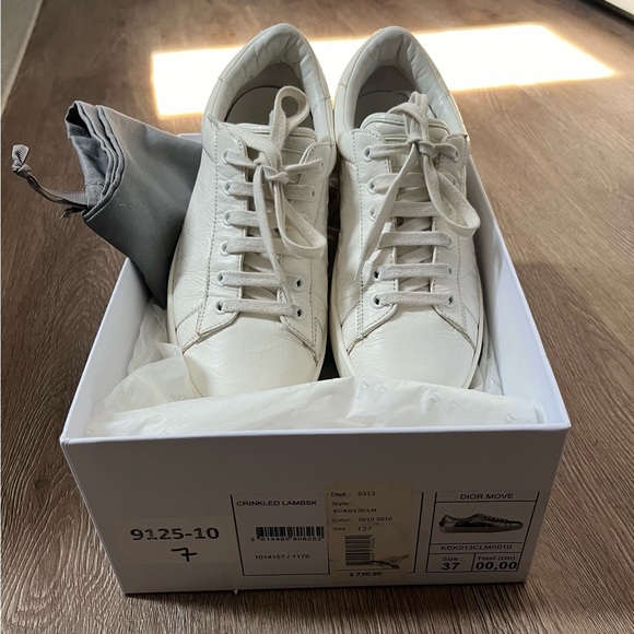 🔥DIOR SNEAKERS WHITE Size 7 - Picture 12 of 13